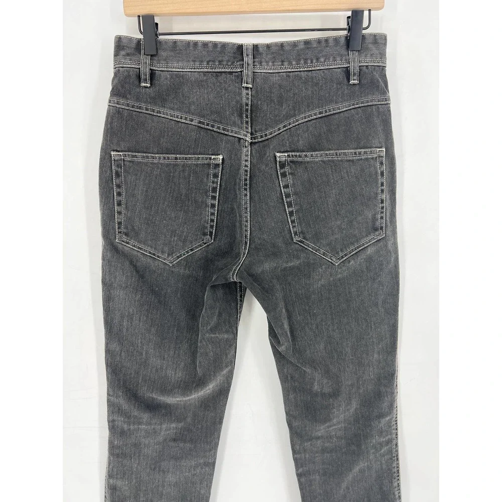 Etoile Isabel Marant Gray Seamed Slit Front Jeans - Picture 11 of 13